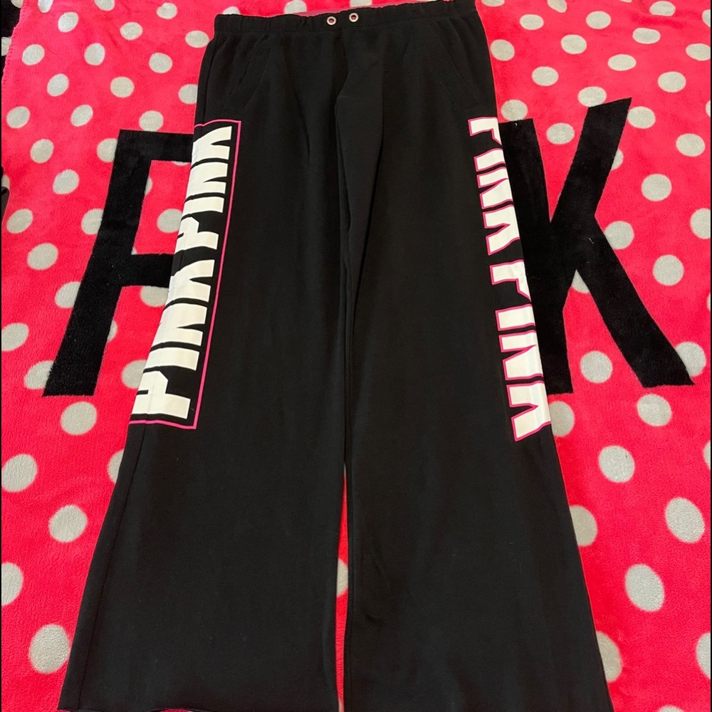 💗 VS PINK 💗 Boyfriend Pants Black Small